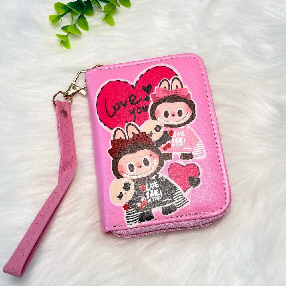 Labubu Zippy Wallet with Wrist Strap